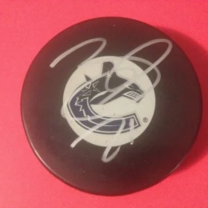 Zac Dalpe Canucks Auto Signed Puck
