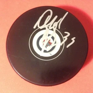 Dustin Byfuglien Jets Signed Puck Holder COA
