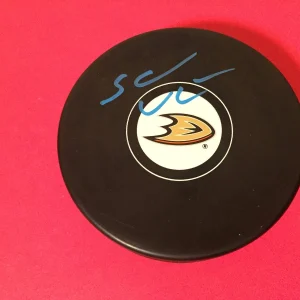 Sami Vatanen Ducks Hockey Signed Auto Puck Holder Auto