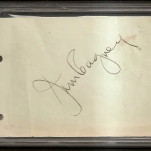 James Cagney Cecil B. DeMille Oscar Academy Album Page Signed Auto PSA/DNA
