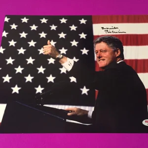 President Bill Clinton Full Signature Signed Auto 11x14 PHOTO PSA/DNA COA