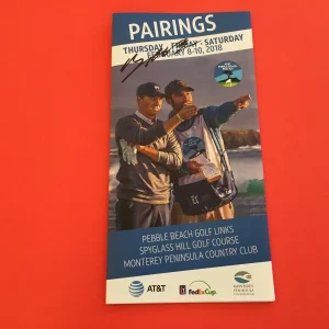 Sangmoon Bae GOLF Pebble Beach 2018 Pairings Program Signed Auto
