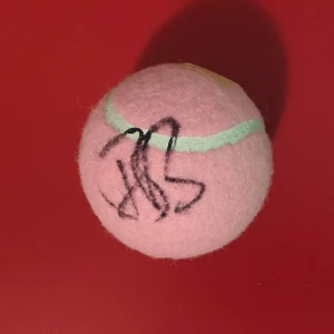 Belinda Bencic Pink Wilson Hope Cancer Research Tennis Ball Signed Auto
