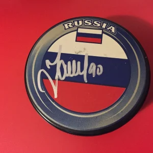 Vladislav NamestnikovTeam Russia Flag Signed Puck Auto
