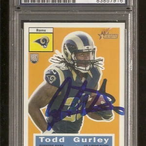 Todd Gurley 2015 Topps Heritage Signed Auto PSA/DNA ENCAPSULATED

