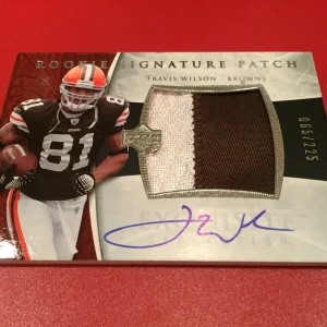 Travis Wilson 2006 Exquisite Signature Rookie 2-CLR Patch Jersey Auto /225