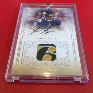 Yamon Figurs Ravens 2007 National Treasures Rookie 3-CLR Patch Jersey Auto /25
