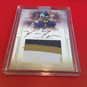 Yamon Figurs Ravens 2007 National Treasures Rookie 3-CLR Patch Jersey Auto /99
