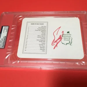Fuzzy Zoeller 1979 Masters Champions Signed Auto Scorecard PSA/DNA COA
