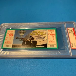 Dan Marino College Game 1982 Sugar Bowl Pitt vs Georgia Full Ticket PSA 6
