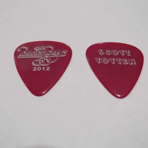 Beach Boys 50 Year Reunion 2012 Scott Totten Guitar Pick Red / White