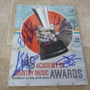 2014 ACM Music Awards Program Kristin Bush + 4 Signed Autographed Guaranteed
