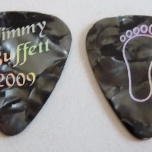 Jimmy Buffett 2009 Gray Marble Footprint Stage Tour Issued Guitar Pick
