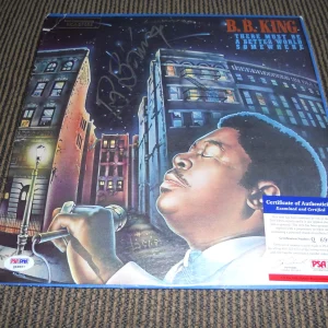 BB King Blues IP Signed Autograph Better World Somewhere Album LP PSA Certified
