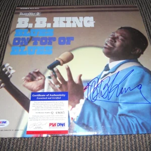 BB King Blues IP Signed Autograph Blues On Top Of Blues Album LP PSA Certified
