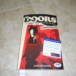 The Doors John Densmore Signed Autographed Unhinged Soft Book PSA Certified #1
