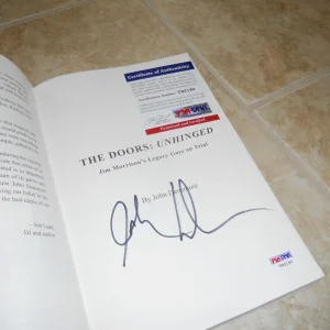 The Doors John Densmore Signed Autographed Unhinged Soft Book PSA Certified #2
