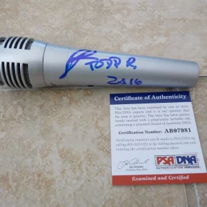 Todd Rundgren Utopia Signed Autographed Microphone PSA Certified #1
