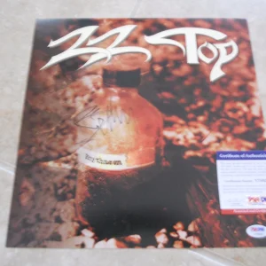 Billy Gibbons ZZ Top Signed Autographed Album Record Flat Poster PSA Certified 3
