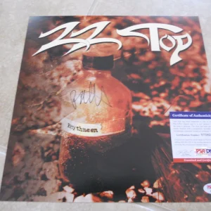 Billy Gibbons ZZ Top Signed Autographed Album Record Flat Poster PSA Certified 2
