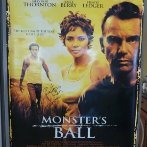 BILLY BOB THORTON MONSTERS BALL AUTOGRAPHED SIGNED MOVIE POSTER BAS CERTIFIED

