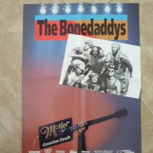 The Bonedaddys Re-funkifying the Face of Pop First Draft Music Mag Poster Miller