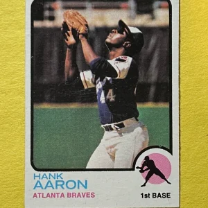1973 TOPPS HANK AARON #100 BRAVES HOF
