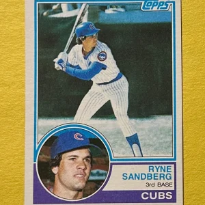 1983 TOPPS RYNE SANDBERG #83 CUBS ROOKIE CARD HOF
