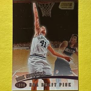 1998-99 TOPPS STADIUM CLUB DIRK NOWITZKI 98 DRAFT PICK ROOKIE CARD #109
