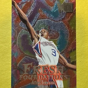 1996-97 FLEER METAL ALLEN IVERSON FRESH FOUNDATIONS #236 76ERS HOF