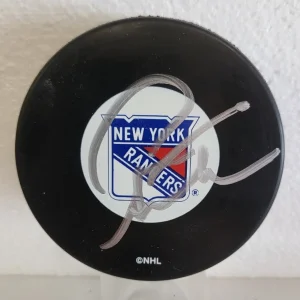 PETE STEMKOWSKI NEW YORK RANGERS SIGNED AUTOGRAPHED HOCKEY PUCK W/COA