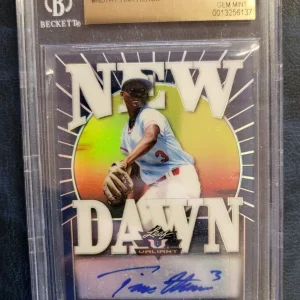 2020 LEAF VALIANT NEW DAWN TINK HENCE BLUE AUTO CARD /50 BECKETT 9.5 GEM MINT
