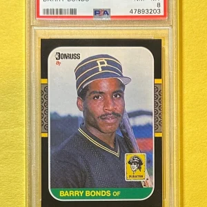 1987 DONRUSS BARRY BONDS #361 PSA NM-MT 8 PIRATES
