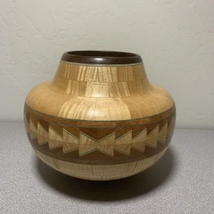 Wooden Tapestry Mosaic Inlay Vase Bowl Handmade A Mirmar
