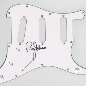 BRUCE JOHNSTON BEACH BOYS SIGNED AUTOGRAPH STRAT GUITAR PICKGUARD ACOA ELECTRIC