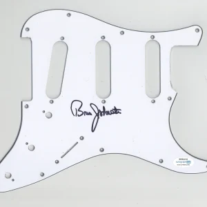 BRUCE JOHNSTON BEACH BOYS SIGNED AUTOGRAPH STRAT GUITAR PICKGUARD ACOA ELECTRIC