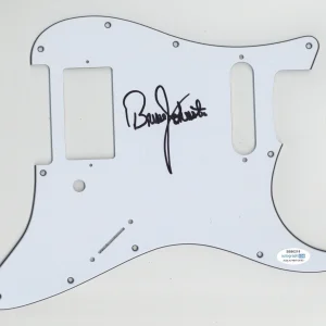 BRUCE JOHNSTON BEACH BOYS SIGNED AUTOGRAPH STRAT GUITAR PICKGUARD ACOA ELECTRIC