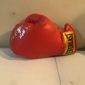 TIM RYAN SIGNED AUTOGRAPH EVERLAST BOXING GLOVE HOF 23 BROADCASTER COA