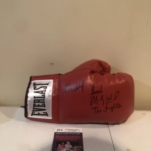 MICKY WARD DICKY EKLUND SIGNED AUTOGRAPH BOXING GLOVE JSA COA THE FIGHTER BOSTON
