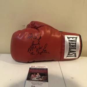 MICKY WARD DICKY EKLUND SIGNED AUTOGRAPH BOXING GLOVE JSA COA THE FIGHTER BOSTON
