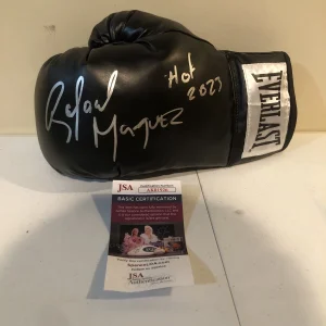 RAFAEL MARQUEZ SIGNED AUTOGRAPH EVERLAST BOXING GLOVE JSA COA HOF 2023 CHAMP