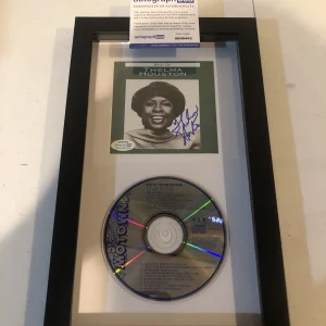 BEST OF THELMA HOUSTON SIGNED AUTOGRAPH FRAMED CD DISPLAY ACOA MOTOWN R&B
