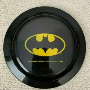BATMAN VINTAGE BLACK FRISBEE FROM 1989 NICE CONDITION AWESOME+RARE
