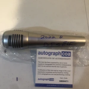 DJ SELF RADIO DJ SIGNED AUTOGRAPH MICROPHONE ACOA NEW YORK LOVE & HIP HOP
