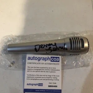 DENEY TERRIO SIGNED AUTOGRAPH MICROPHONE ACOA DANCE FEVER TV HOST