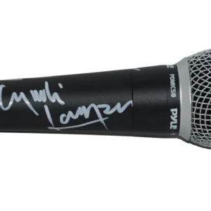 Cyndi Lauper Signed Autograph Microphone She’s So Unusual True Colors ACOA COA