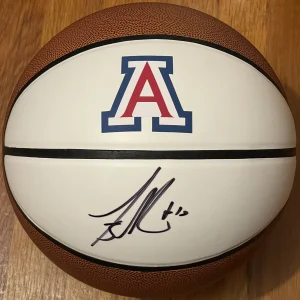 Mike Bibby Signed Autographed Arizona Wildcats Logo Basketball PSA/DNA