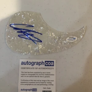 CHRIS LANE SIGNED AUTOGRAPH ACOUSTIC GUITAR PICKGUARD ACOA COUNTRY STAR
