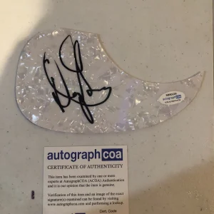 DOUG GRAY MARSHALL TUCKER BAND SIGNED AUTOGRAPH ACOUSTIC GUITAR PICKGUARD ACOA