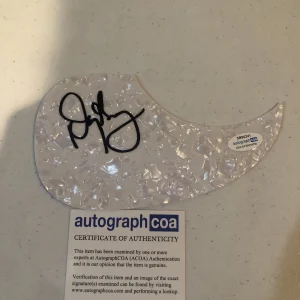 DOUG GRAY MARSHALL TUCKER BAND SIGNED AUTOGRAPH ACOUSTIC GUITAR PICKGUARD ACOA